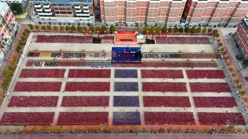 image shows the aerial view of shaolin kung fu wushu academy