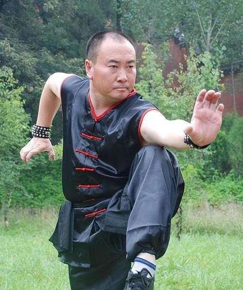 image shows one of the Shaolin Kung Fu master